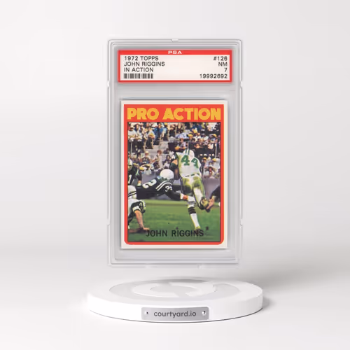 1972 Topps #126 John Riggins - In Action (PSA 7 NM)