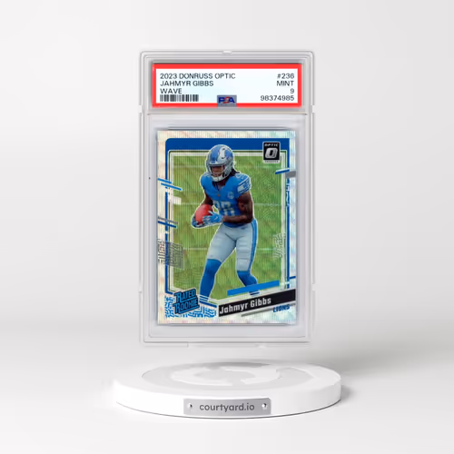 2023 Panini Donruss Optic #236 Jahmyr Gibbs - Wave (PSA 9 MINT)