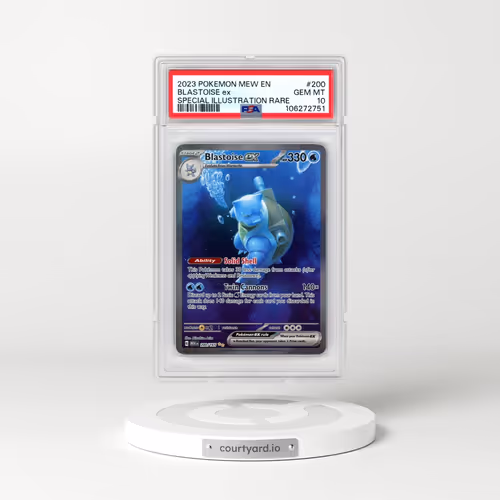 2023 Pokémon Mew EN-151 #200 Blastoise EX - Holo Special Illustration Rare (PSA 10 GEM MINT)