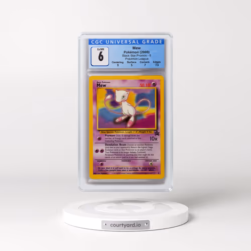 1999 Black Star Promos #8 Mew - Pokémon League (CGC 6 EX-NM)