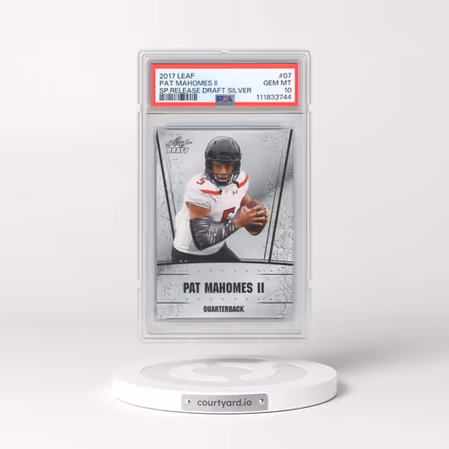 2017 Leaf Special Release Draft Silver #07 Pat Mahomes II (PSA 10 GEM MINT)