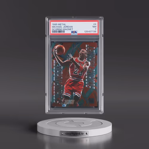 1995 Metal Scoring Magnet #4 Michael Jordan (PSA 7 NM)