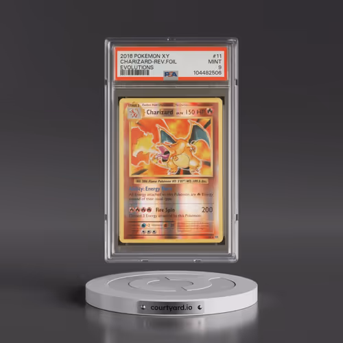 2016 Pokémon XY Evolutions #11 Charizard - Reverse Foil (PSA 9 MINT)