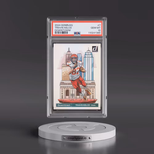 2024 Panini Donruss Downtown! #7 Travis Kelce (PSA 10 GEM MINT)