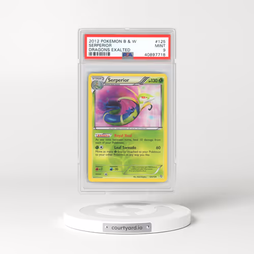 2012 Pokémon Black & White Dragons Exalted #125 Serperior (PSA 9 MINT)