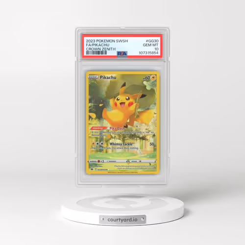 2023 Pokémon Sword and Shield Crown Zenith #GG30 Pikachu - Full Art (PSA 10 GEM MINT)