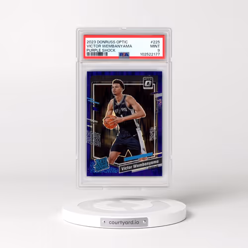 2023 Panini Donruss Optic #225 Victor Wembanyama - Purple Shock (PSA 9 MINT)