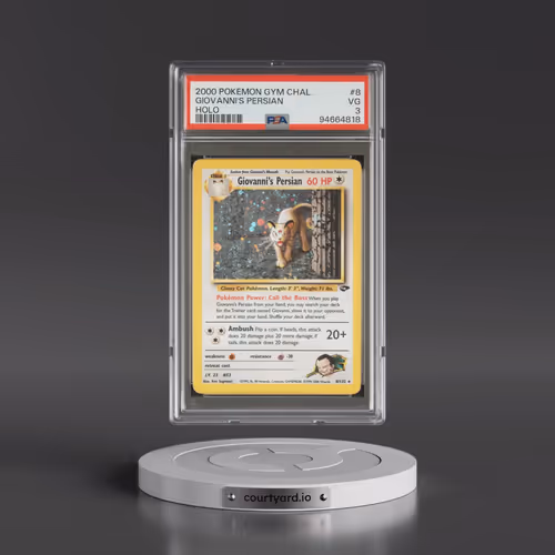 2000 Pokémon Gym Challenge #8 Giovanni's Persian - Holo (PSA 3 VG)