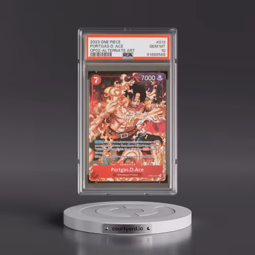 2023 One Piece OP02-Paramount War #013 Portgas D. Ace - Alternate Art (PSA 10 GEM MINT)