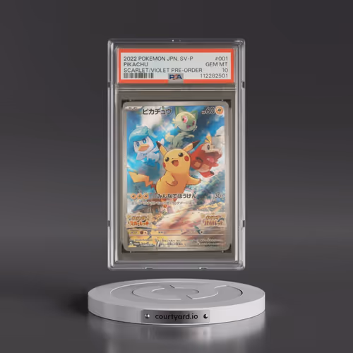 2022 Pokémon SV Promo #001 Pikachu - Scarlet & Violet Pre-Order (PSA 10 GEM MINT)