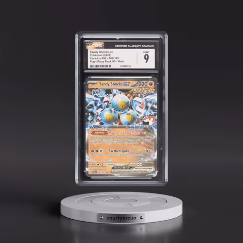 2023 Paradox Rift - PAR EN #108/182 Sandy Shocks ex - Play! Pokémon Prize Pack #5 Holo (CGC 9 MINT)
