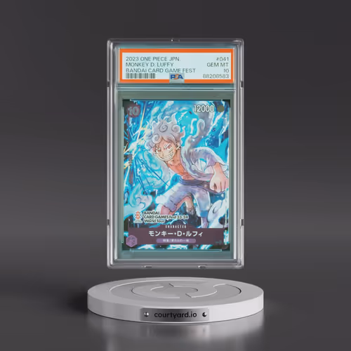 2023 One Piece Japanese Promos #041 Monkey D. Luffy - Bandai Card Game Fest (PSA 10 GEM MINT)