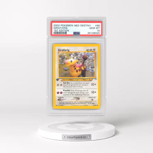 2002 Neo Destiny #66 Girafarig - 1st Edition 1st Edition (PSA 10 GEM MINT)