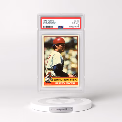 1976 Topps #365 Carlton Fisk (PSA 6 EX-MT)