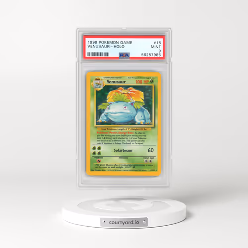 1999 Pokémon Game #15 Venusaur - Holo (PSA 9 MINT)