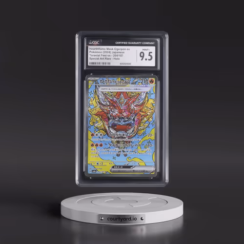 2024 Pokémon Sv8a-Terastal Fest EX #204 Hearthflame Mask Ogerpon EX - Holo Special Art Rare (CGC 9.5