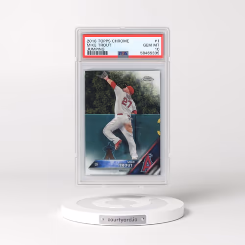 2016 Topps Chrome #1 Mike Trout - Jumping (PSA 10 GEM MINT)