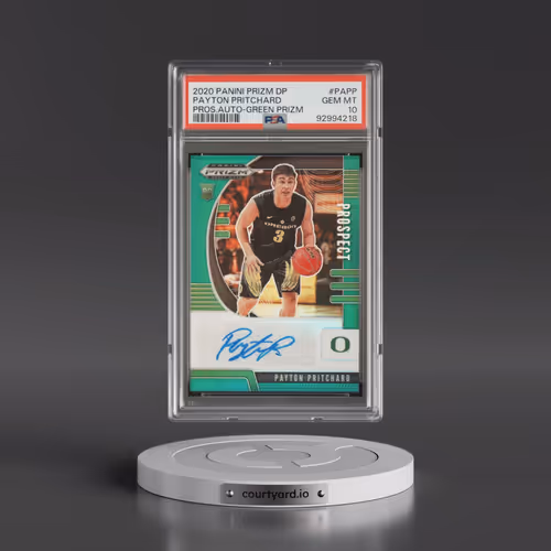 2020 Panini Prizm Draft Picks Prospect Autographs #PAPP Payton Pritchard - Green Prizm (PSA 10 GEM M