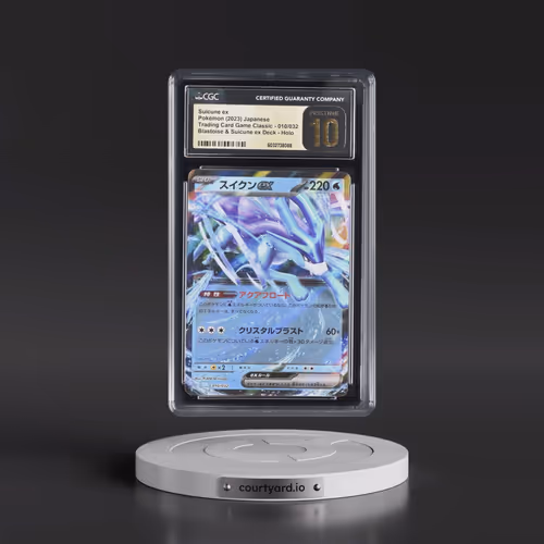 2023 Pokémon Clk-Trading Card Game Classic Blastoise & Suicune EX Deck #010 Suicune EX - Holo (CGC 1