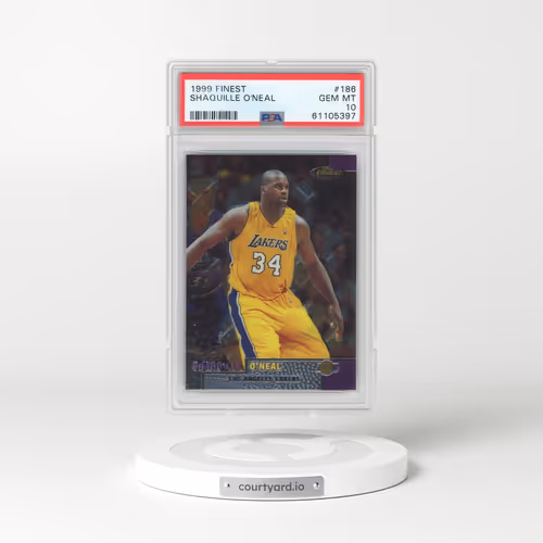 1999 Finest #186 Shaquille O'Neal (PSA 10 GEM MINT)