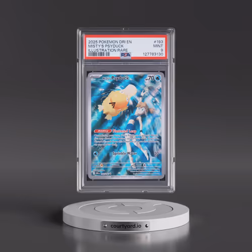 2025 Pokémon Dri EN-Destined Rivals #193 Misty's Psyduck - Illustration Rare (PSA 9 MINT)