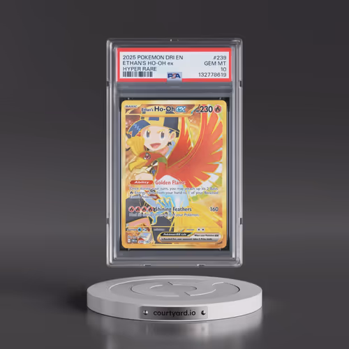 2025 Pokémon Dri EN-Destined Rivals #239 Ethan's HO-Oh EX - Holo Hyper Rare (PSA 10 GEM MINT)