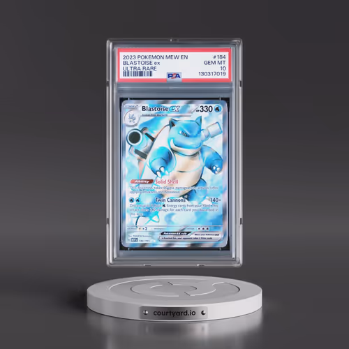 2023 Pokémon Mew EN-151 #184 Blastoise EX - Holo Ultra Rare (PSA 10 GEM MINT)