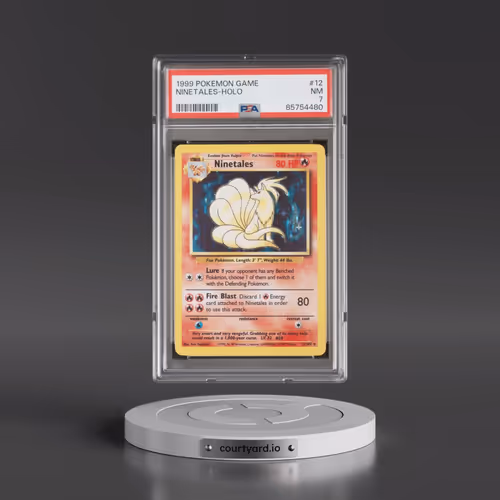 1999 Pokémon Game #12 Ninetales - Holo (PSA 7 NM)