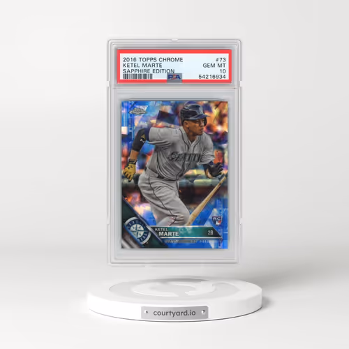 2016 Topps Chrome Sapphire Edition #73 Ketel Marte (PSA 10 GEM MINT)