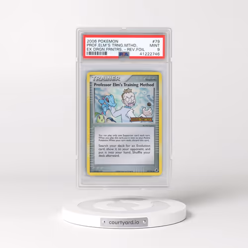 2006 Pokémon EX Dragon Frontiers #79 Professor Elm's Training Method - Reverse Foil (PSA 9 MINT)