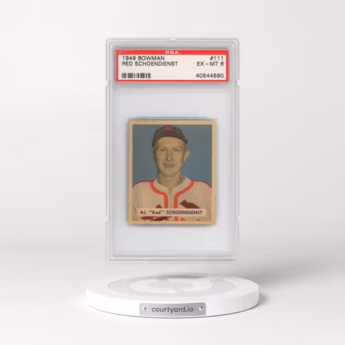 1949 Bowman #111 Red Schoendienst (PSA 6 EX-MT)