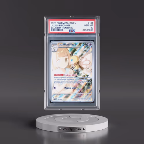 2025 Pokémon Jtg EN-Journey Together #164 Lillie's Ribombee - Illustration Rare (PSA 10 GEM MINT)