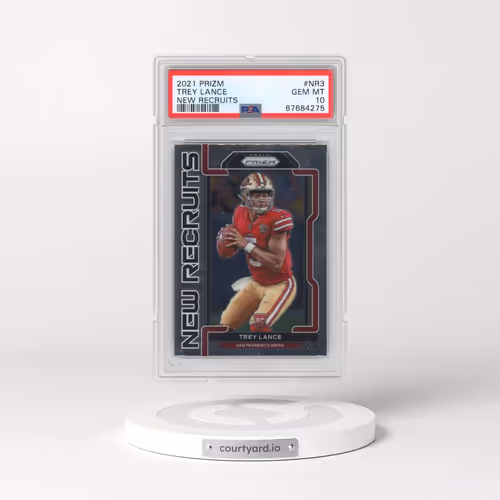 2021 Panini Prizm New Recruits #NR3 Trey Lance (PSA 10 GEM MINT)