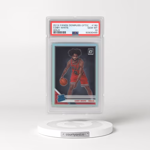 2019 Panini Donruss Optic #180 Coby White - Holo (PSA 10 GEM MINT)