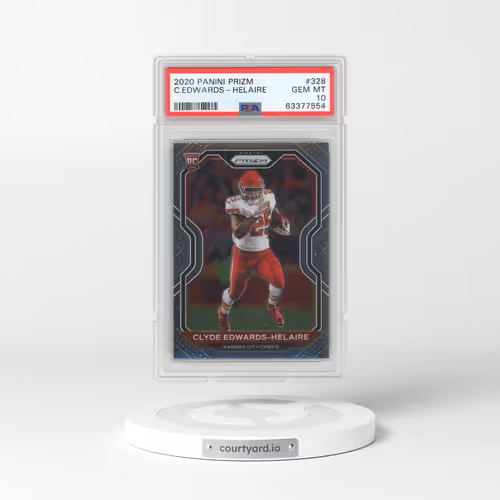 2020 Panini Prizm #328 Clyde Edwards-Helaire (PSA 10 GEM MINT)