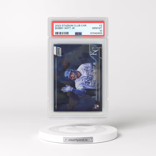 2022 Topps Stadium Club Chrome #2 Bobby Witt Jr (PSA 10 GEM MINT)