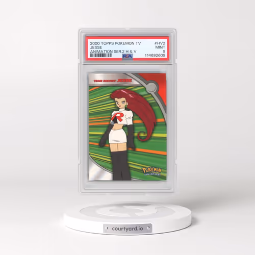 2000 Topps Pokémon TV Animation Series 2 Heroes & Villains #HV2 Jesse (PSA 9 MINT)