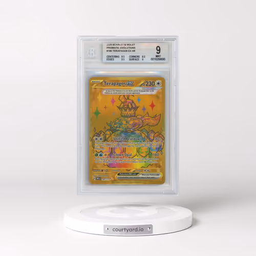 2025 Prismatic Evolutions - PRE EN #180 Terapagos ex - Hyper Rare Holo (BGS 9 MINT)