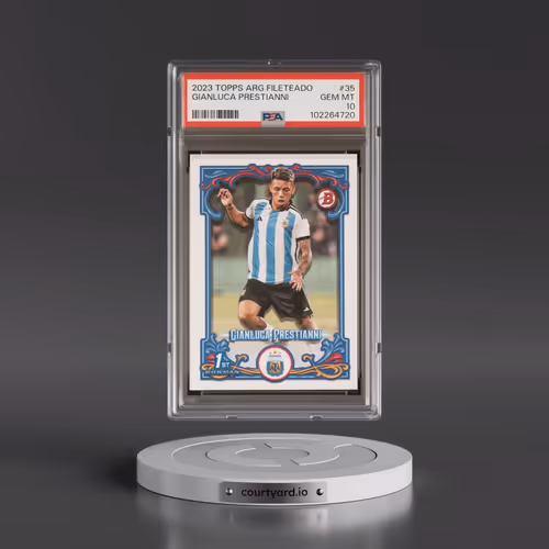 2023 Topps Argentina Fileteado #35 Gianluca Prestianni (PSA 10 GEM MINT)
