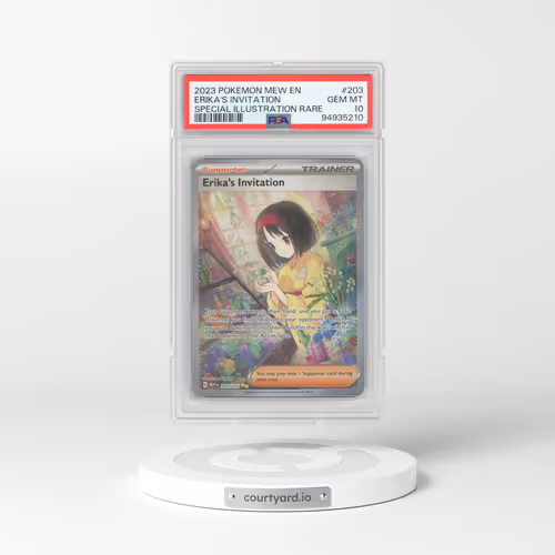 2023 Pokémon Mew EN-151 #203 Erika's Invitation - Special Illustration Rare (PSA 10 GEM MINT)