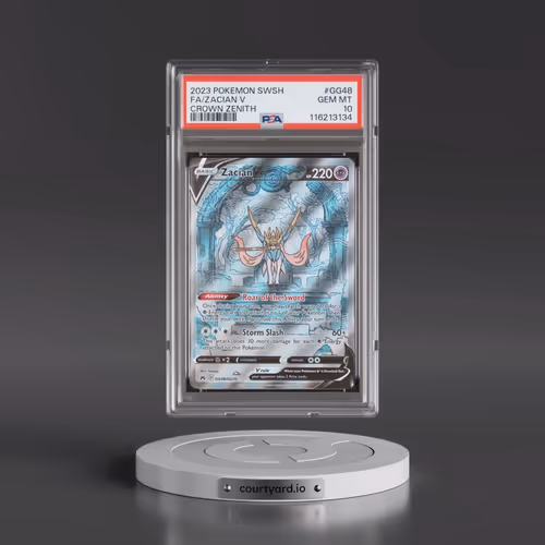 2023 Pokémon Sword and Shield Crown Zenith #GG48 Zacian V - Holo Full Art (PSA 10 GEM MINT)