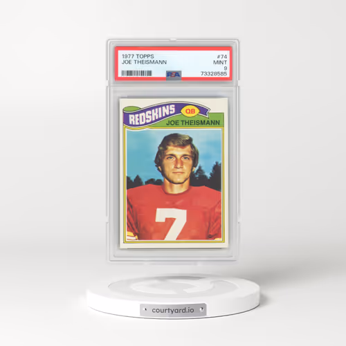 1977 Topps #74 Joe Theismann (PSA 9 MINT)