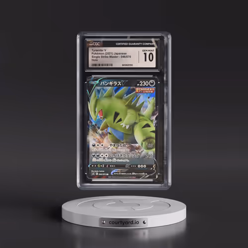 2021 Single Strike Master #046/070 Tyranitar V - Holo (CGC 10 GEM MINT)