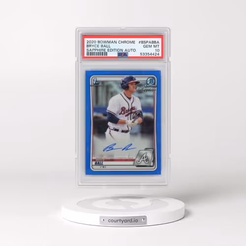 2020 Bowman Chrome Sapphire Edition Autographs #BSPABBA Bryce Ball (PSA 10 GEM MINT)