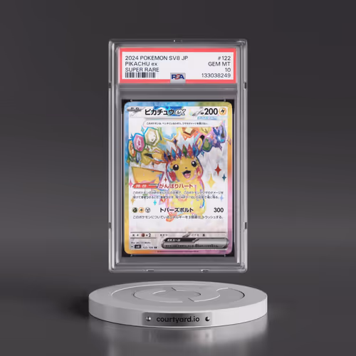 2024 Pokémon SV8-Super Electric Breaker #122 Pikachu EX - Holo Super Rare (PSA 10 GEM MINT)