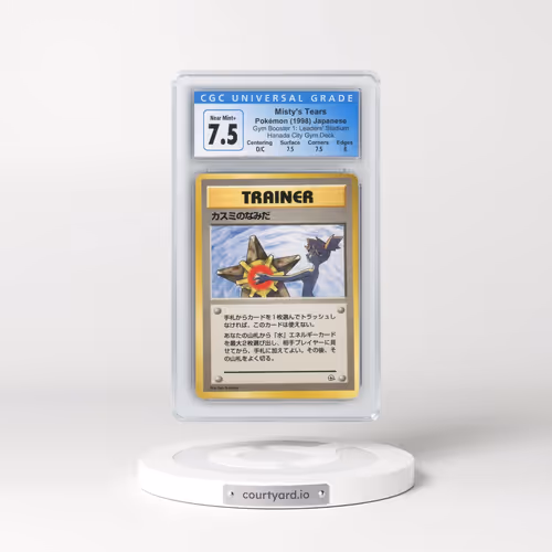 1998 Gym Booster 1: Leaders' Stadium Misty's Tears - (No Rarity) Hanada City Gym Deck (CGC 7.5 NM+)
