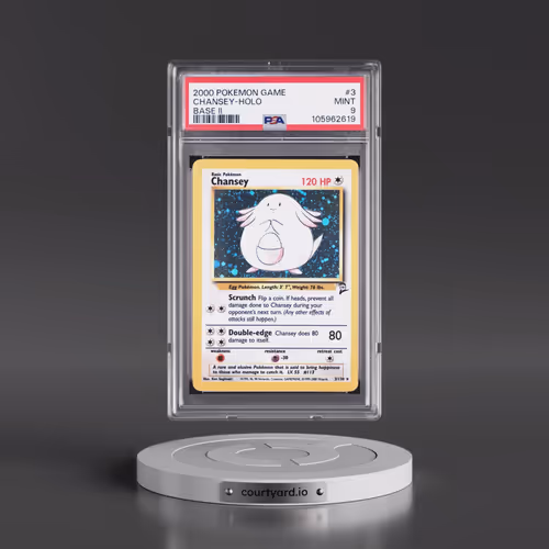 2000 Pokémon Game Base II #3 Chansey - Holo (PSA 9 MINT)