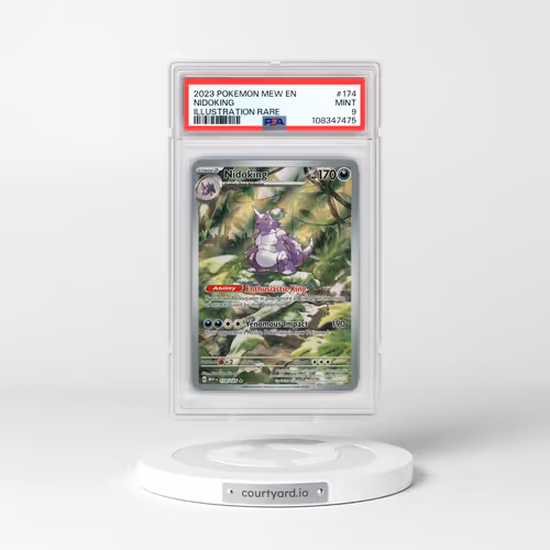 2023 Pokémon Mew EN-151 #174 Nidoking - Illustration Rare (PSA 9 MINT)