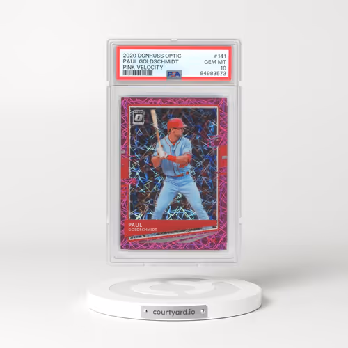 2020 Panini Donruss Optic #141 Paul Goldschmidt - Pink Velocity (PSA 10 GEM MINT)