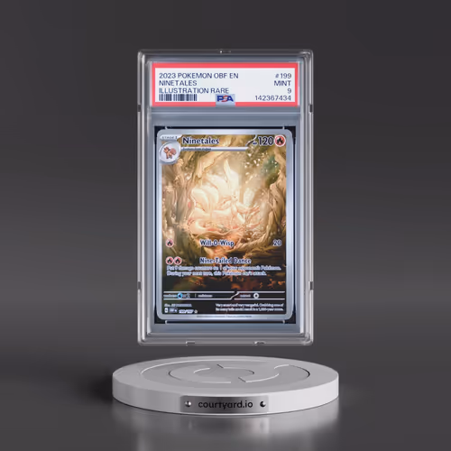 2023 Pokémon Obf EN-Obsidian Flames #199 Ninetales - Illustration Rare (PSA 9 MINT)